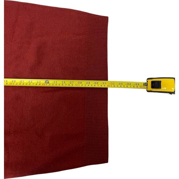 Massimo Dutti Womens Sweater Large L Red Turtle Neck Wool cashmere 5722/619 NWT - Picture 9 of 9